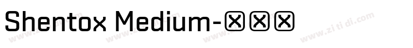 Shentox Medium字体转换